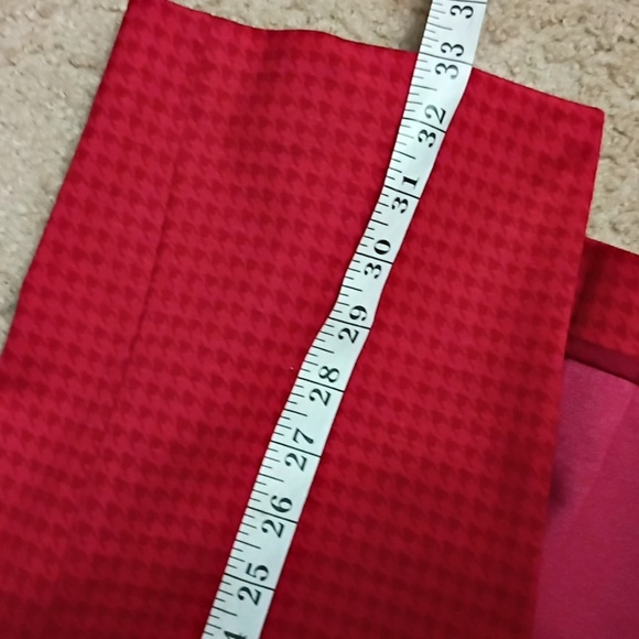 Cabi Red Houndstooth Celebration Women's Red Coat SZ Small - Picture 8 of 11